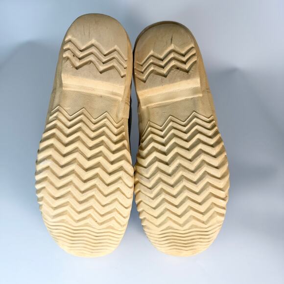 Sorel Manitou Waterproof Fleece Nubuck Leather Rubber Winter Boots Tan Men 10 - Picture 9 of 13